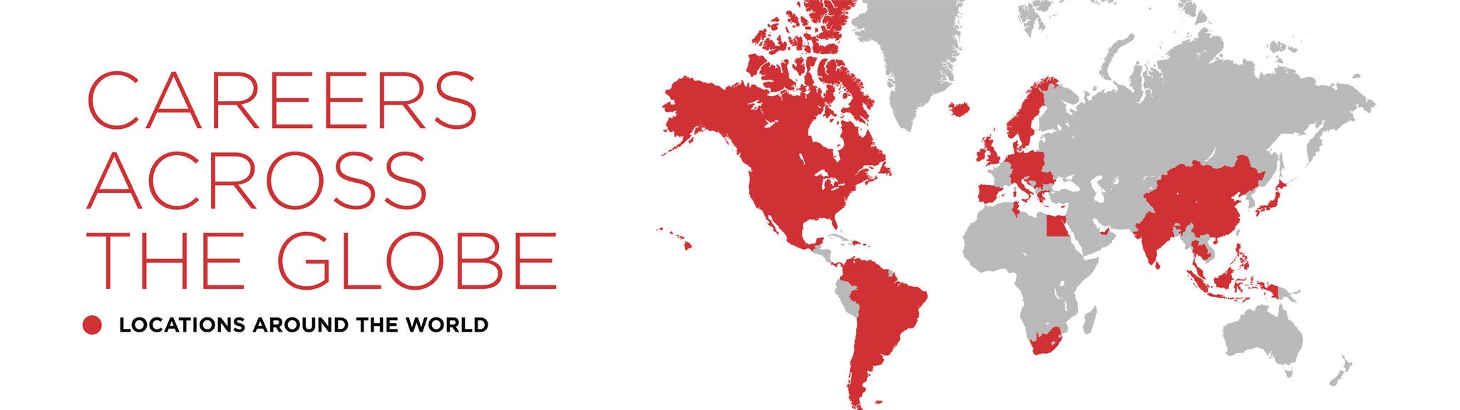 careers Across The Globe Locations Map